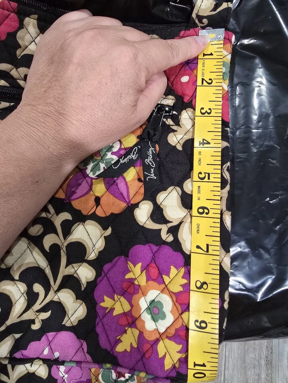 Vera Bradley Retired Suzani Hipster Crossbody Shoulder Bag.